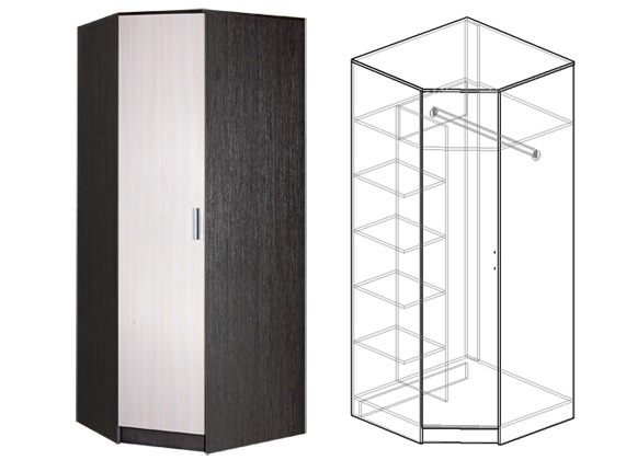 Фото Шкаф Светлана (86) угловой от производителя Мебель Маркет в Саках по цене 15 150 ₽