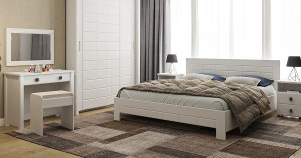 Фото Кровать двуспальная Изабель ИЗ-713К (СМ 180х200) без основания от производителя Компасс в Саках по цене 21&nbsp;980 ₽