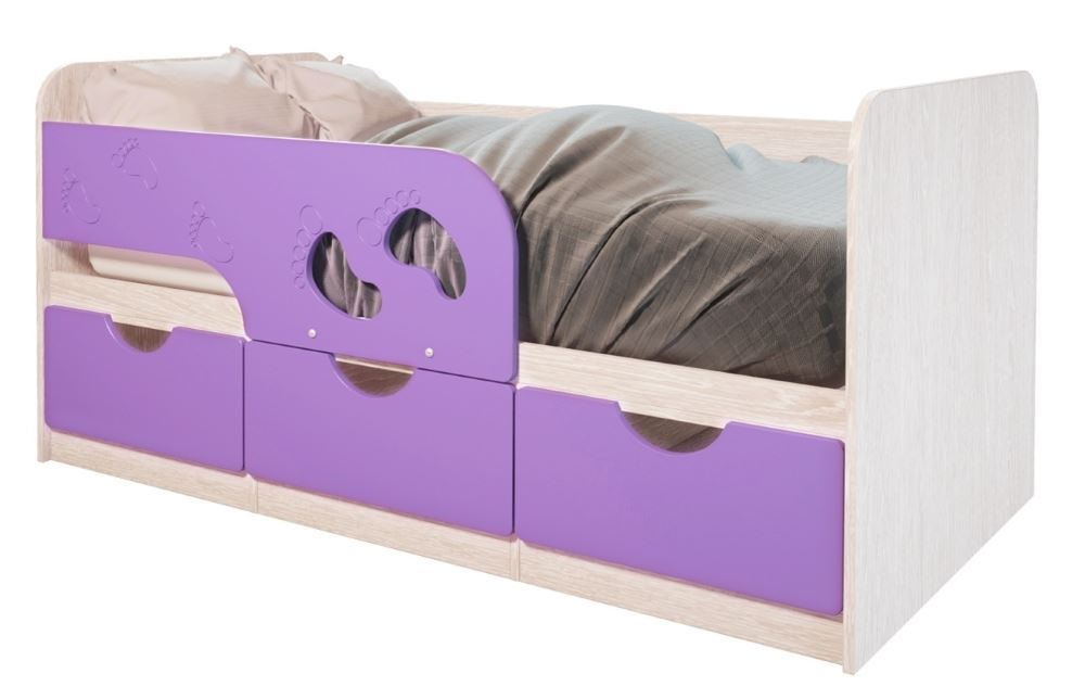 Фото Кровать детская Минима Лего (СМ 80х160) от производителя Мебелони в Саках по цене 13&nbsp;530 ₽