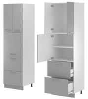 Кухня Монс пенал ПСВ-62 (белый, графит,(Леко)) в Саках от производителя 