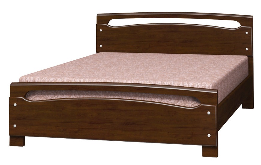 Фото Кровать двуспальная Камелия-2 (СМ 160х200) без основания с универсальными царгами от производителя Браво-мебель в Саках по цене 22&nbsp;910 ₽