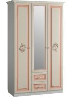 Шкаф Алиса (129) трехдверный с ящиками  (дуб саттер, крем,(Мебельсон)) в Саках от производителя 