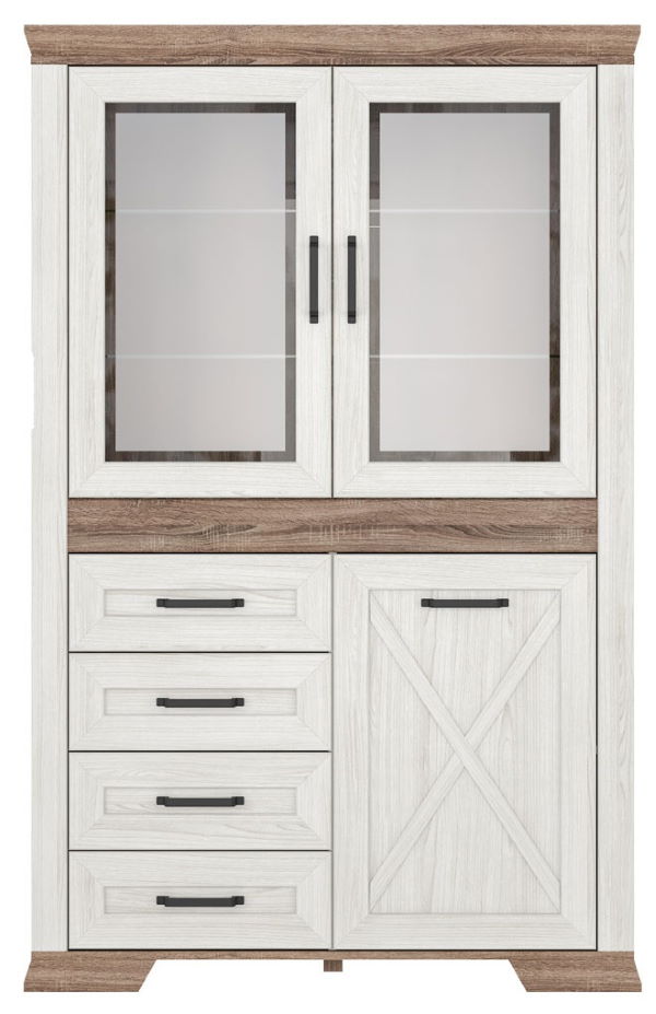 Фото Шкаф Marselle REG2W1D4S от производителя Black Red White (БРВ) в Саках по цене 46 690 ₽