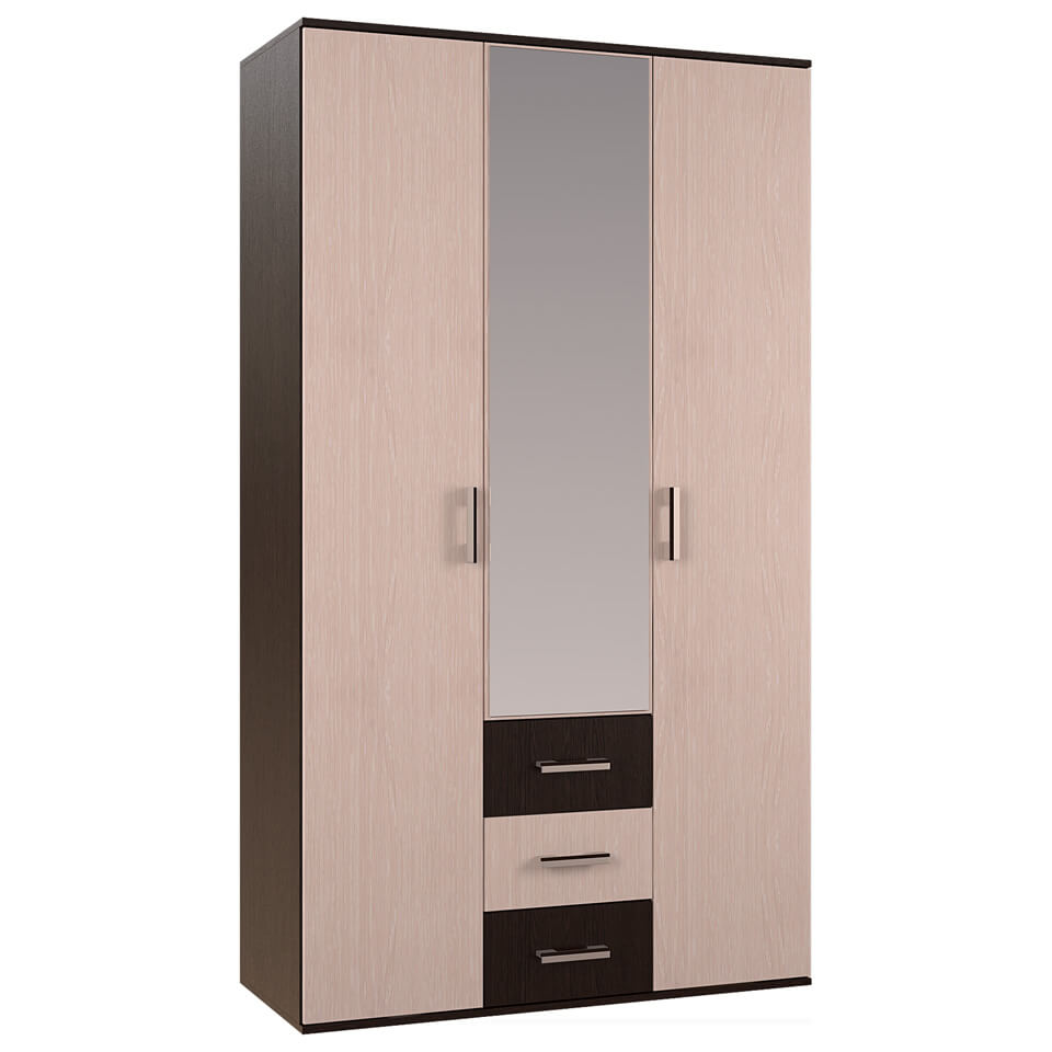 Фото Шкаф Белла (120) трехдверный  от производителя БТС  в Саках по цене 13&nbsp;310 ₽