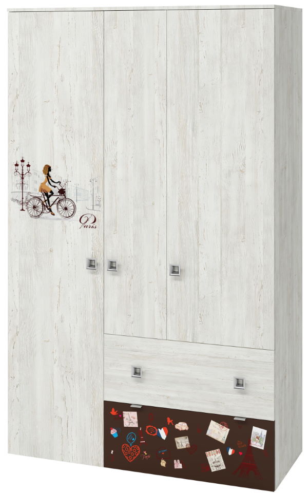 Фото Шкаф Поло (129) трехдверный от производителя Регина в Саках по цене 19&nbsp;560 ₽