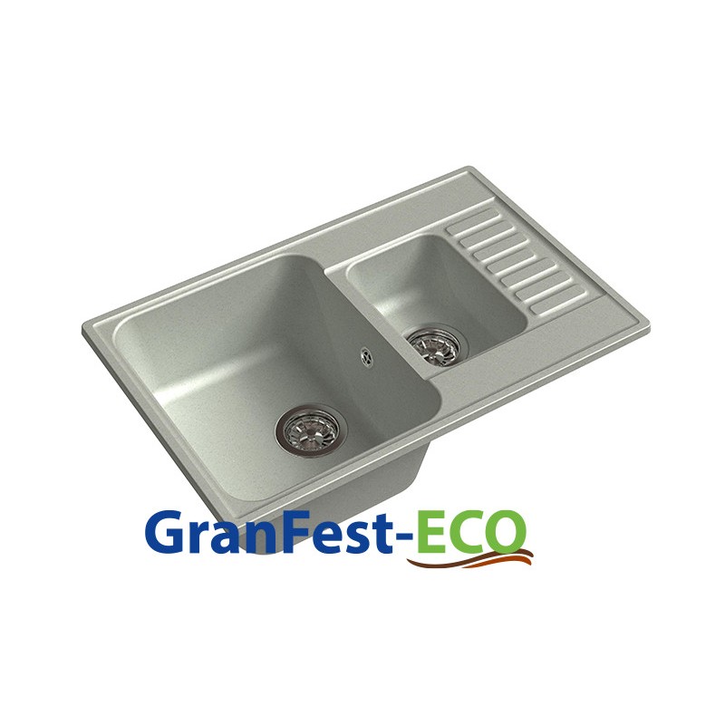 Фото Мойка Granfest eco-21К (ГР 740х480хh200) (шир.ящ.min 720) без сифона от производителя Granfest в Саках по цене 4 100 ₽
