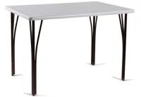 Стол обеденный Граф (металл, мдф-ясень серебро,  медный антик (Бител) ) в Саках от производителя 