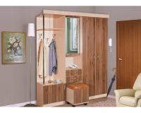 Прихожая Елена 3 (Цвет корпуса:ясень шимо светлый, цвет фасада:ясень шимо темный (Мебель Маркет) ) в Саках от производителя 
