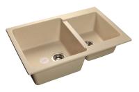 Мойка Granfest GF-С800Е (ГР 800х500хh200) (Цвет мойки светло-розовый) в Саках от производителя 