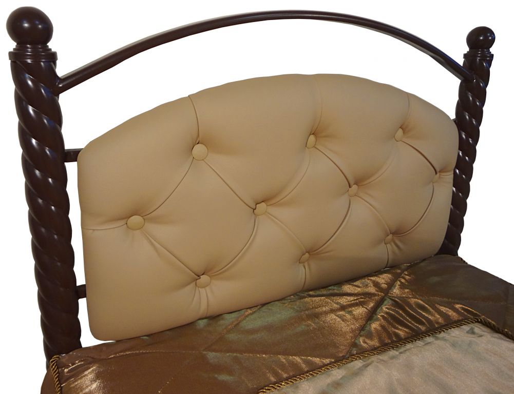 Фото Кровать односпальная Стефани-800 (СМ 80х190) основание металл трубка  от производителя Металл-Конструкция в Саках по цене 11 170 ₽