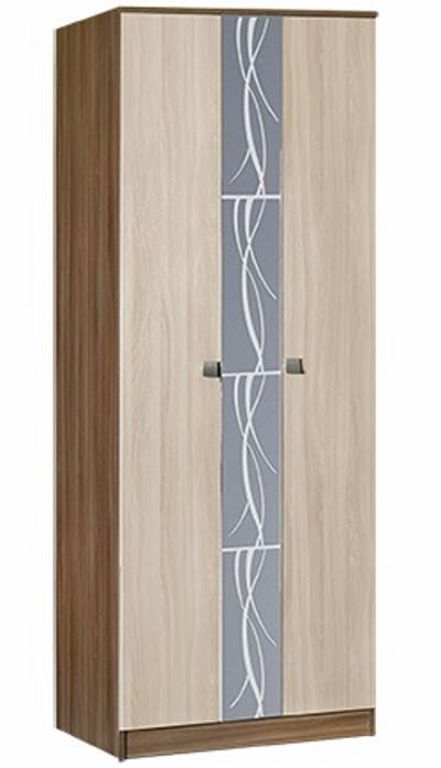 Шкаф Мадрид 4 бельевой (73) двухдверный (ясень шимо темный, ясень шимо светлый,(Мебель Маркет))