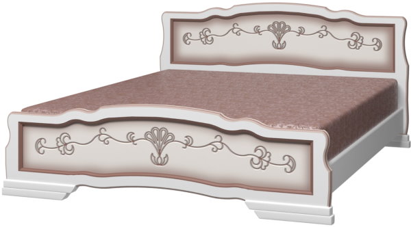 Фото Кровать двуспальная Карина-6 (СМ 180х200) без основания с универсальными царгами от производителя Браво-мебель в Саках по цене 19 430 ₽