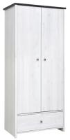 Фото  шкаф порто szf2d1s (89) двухдверный производитель Black Red White (БРВ)