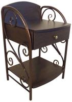 Фото  тумба прикроватная орхидея-1 с ящиком производитель Металл-Конструкция