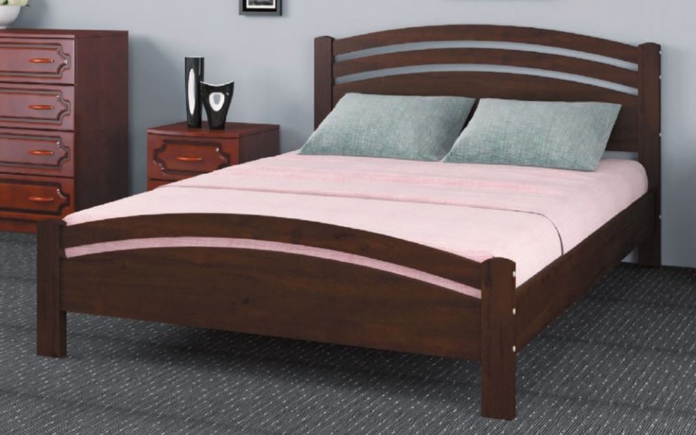 Фото Кровать двуспальная Камелия-3 (СМ 160х200) без основания с универсальными царгами от производителя Браво-мебель в Саках по цене 14 520 ₽