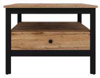 Стол журнальный Loft LAW (мдф, лдсп-дуб вотан,  черный (Black Red White (БРВ)) ) в Саках от производителя 