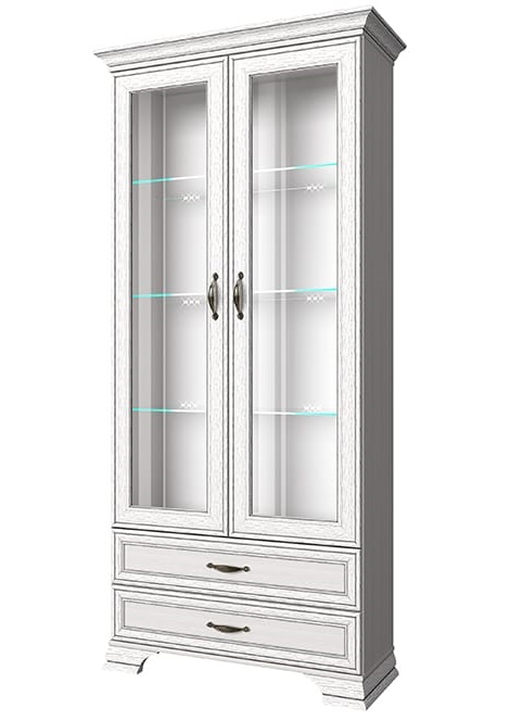 Фото Шкаф с витриной 2V2S Тиффани (Tiffany) от производителя Анрэкс в Саках по цене 34 770 ₽