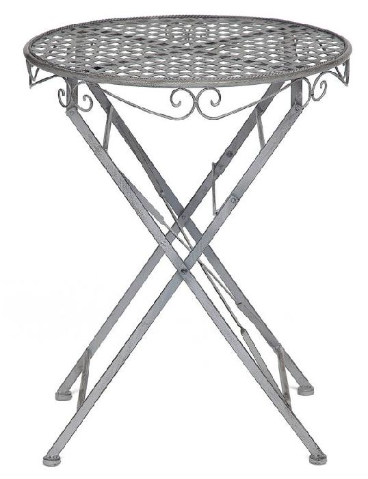 Стол кованый складной Патио (Patio) (металл окрашенный, металл-античный серый,  античный серый (Tetchair) ) Стол кованый складной Патио (Patio) (металл окрашенный, металл-античный серый,  античный серый (Tetchair) )