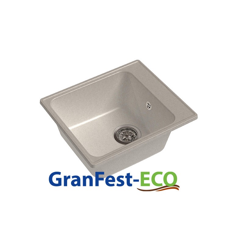 Фото Мойка Granfest eco-17 (ГР 420х480хh200) (шир.ящ.min 400) без сифона от производителя Granfest в Саках по цене 2 640 ₽