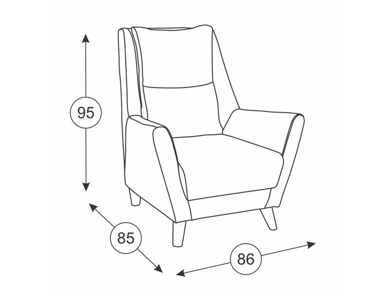 Фото Кресло Дали от производителя Нижегородмебель в Саках по цене 16 500 ₽