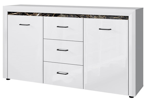 Фото Тумба 2D3S ВайтБлек (WhitBlack) от производителя Анрэкс в Саках по цене 28 410 ₽
