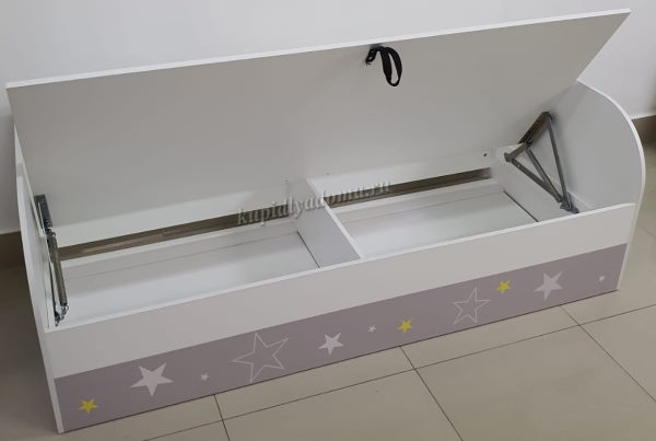 Фото Кровать детская Трио КРП-01 (СМ 80х186) с подъемным механизмом от производителя Мебелони в Саках по цене 16 180 ₽