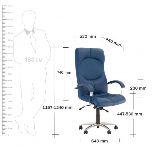 Фото Кресло для руководителя Гермес (Germes) аnifix (алюминий) от производителя Новый стиль в Саках по цене 20 100 ₽