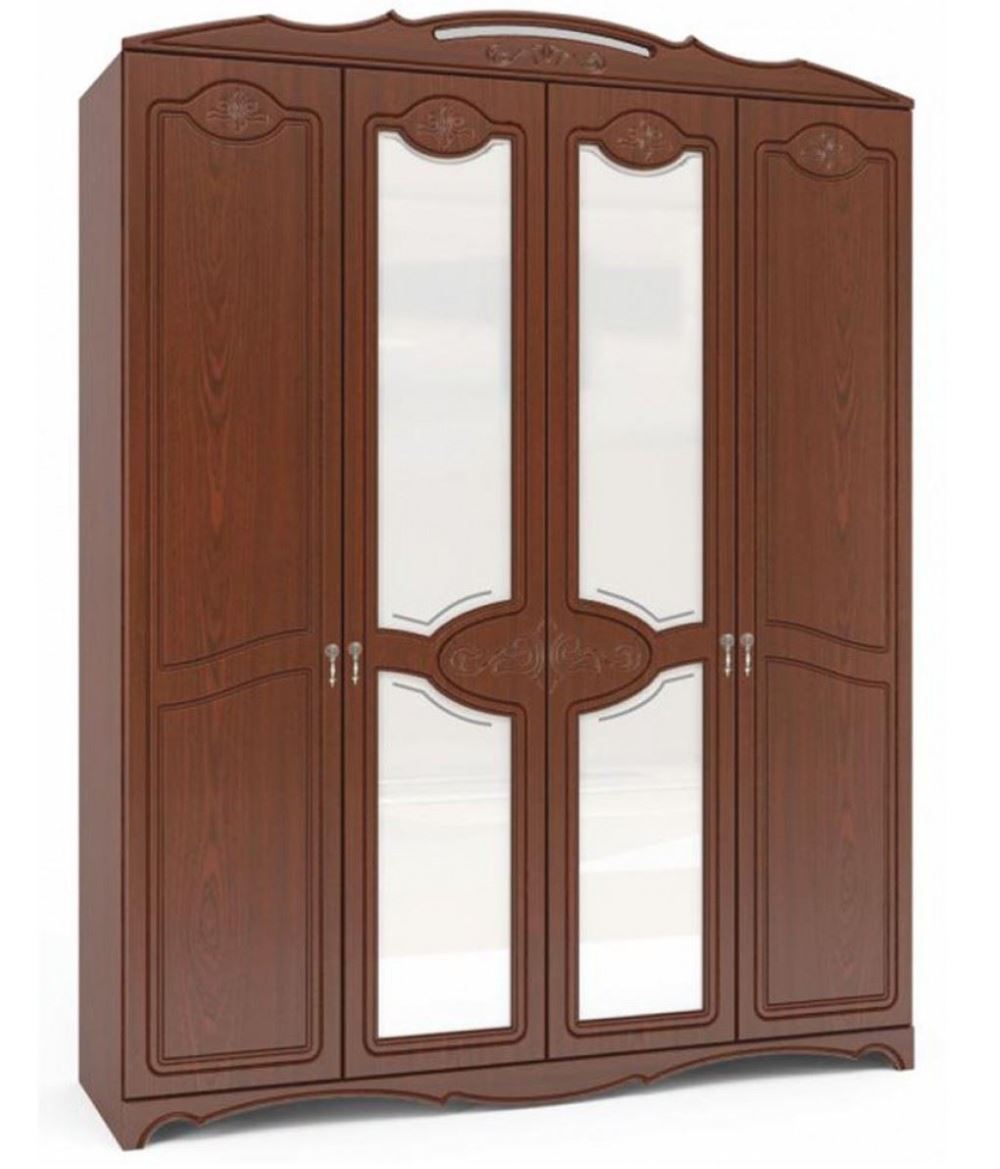 Фото Шкаф Лотос ШР-4 (178) четырехдверный от производителя Браво-мебель в Саках по цене 35&nbsp;360 ₽