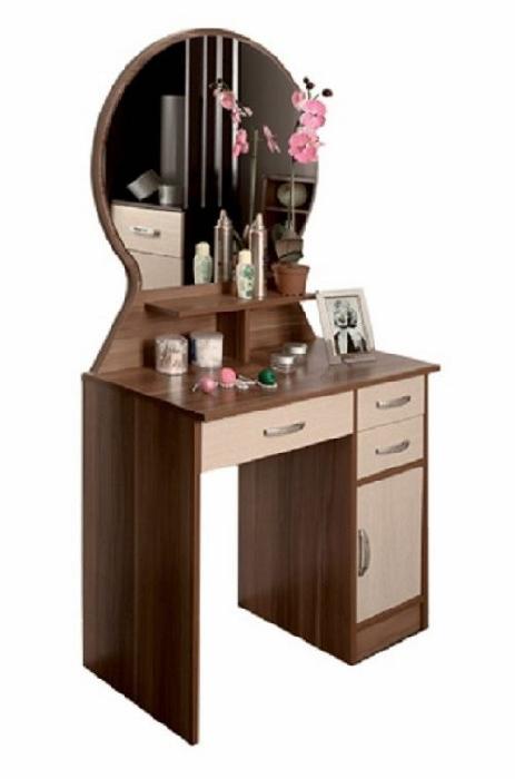 Стол туалетный Надежда-М04 (лдсп, лдсп-ясень шимо темный,  ясень шимо темный, дуб линберг (Олмеко) )