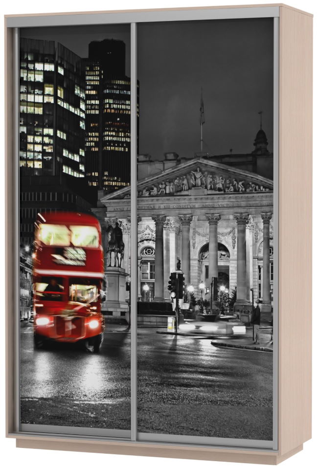 Фото Шкаф-купе Экспресс Хит Фото (2 двери) от производителя Мебельная компания Е1 в Саках по цене 22&nbsp;920 ₽