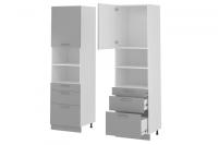 Кухня Бронкс пенал П-63 (белый, бетон,(Леко)) в Саках от производителя 