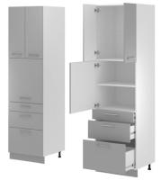 Кухня Монс пенал ПСВ-63 (белый, графит,(Леко)) в Саках от производителя 