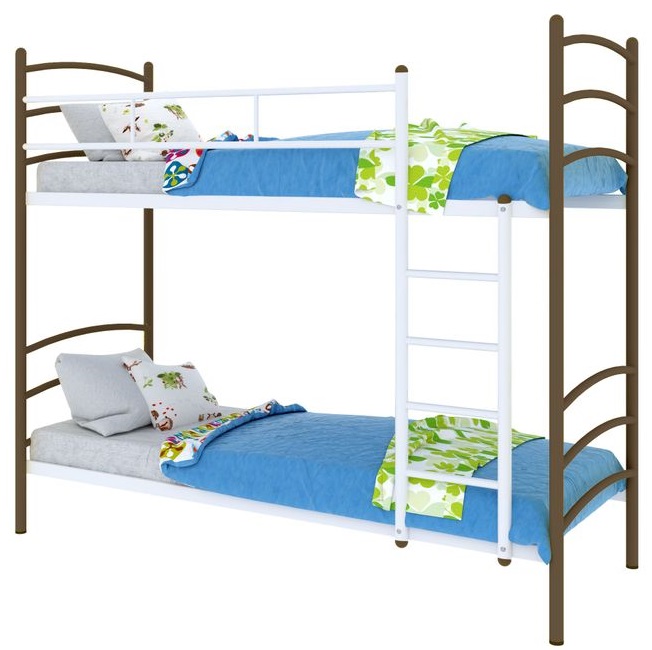 Фото Кровать двухъярусная Милана Duo (СМ 80х190) трубка металл от производителя Милсон в Саках по цене 16 360 ₽