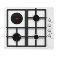 Варочная поверхность комбинированная 4-х комф. MEHE 64 97 (590х520) (Материал Металл , цвет белый) в Саках от производителя 