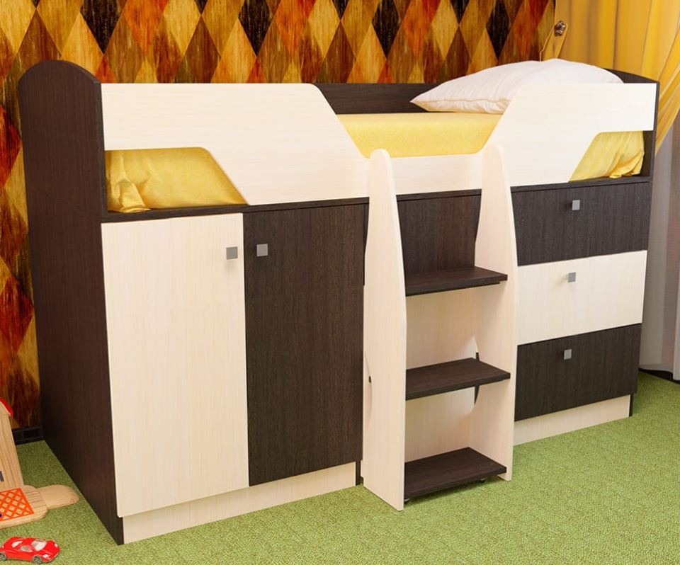 Фото Кровать детская Лимбо (СМ 80х180) от производителя Пирамида в Саках по цене 19&nbsp;480 ₽