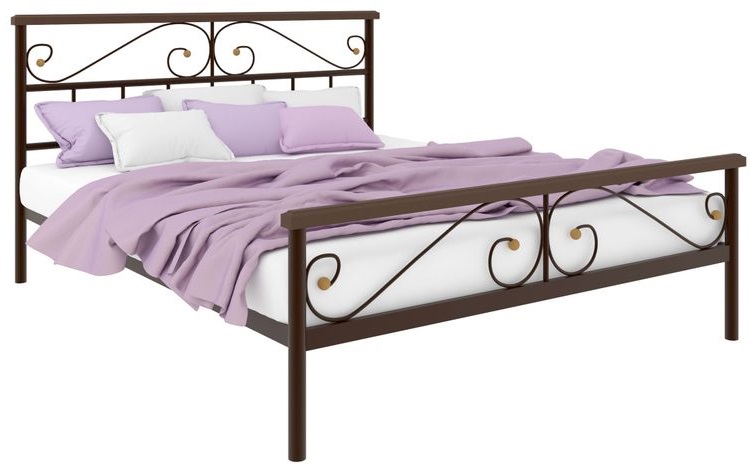 Фото Кровать односпальная Эсмеральда Plus (СМ 120х200) трубка металл от производителя Милсон в Саках по цене 14 890 ₽