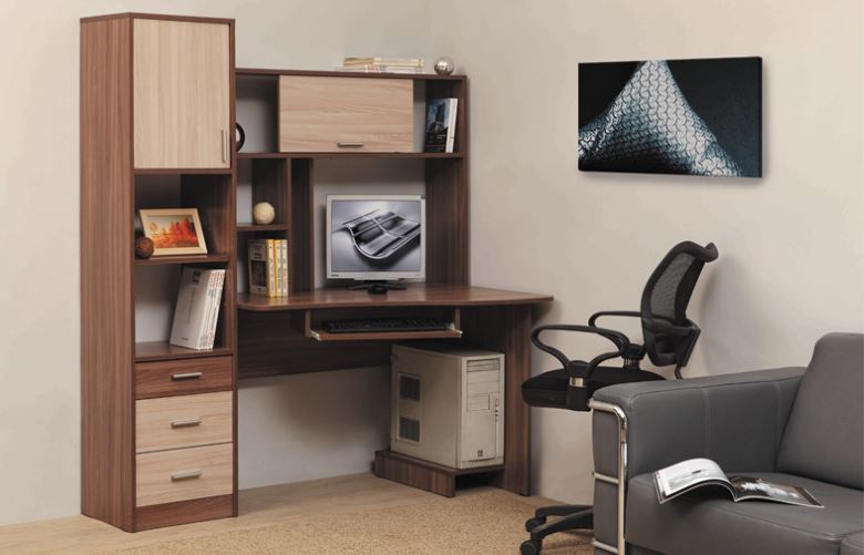 Фото Стол компьютерный ПКС-10 (1,5) от производителя Олмеко в Саках по цене 12 660 ₽