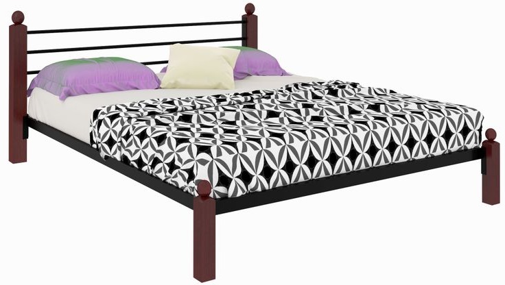 Фото Кровать двуспальная Милана Lux (СМ 180х200) трубка металл от производителя Милсон в Саках по цене 19 680 ₽