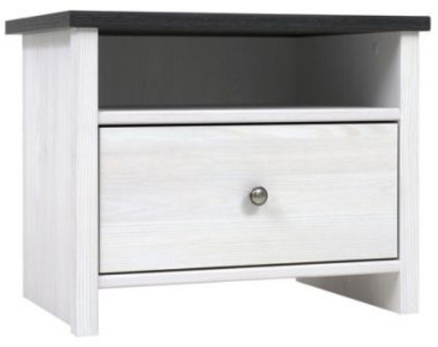 Фото Тумба прикроватная Порто KOM1S/50 от производителя Black Red White (БРВ) в Саках по цене 5 960 ₽