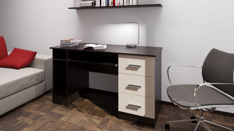 Фото Стол компьютерный ПКС-4 (1,4) от производителя ПАМИР в Саках по цене 6 940 ₽