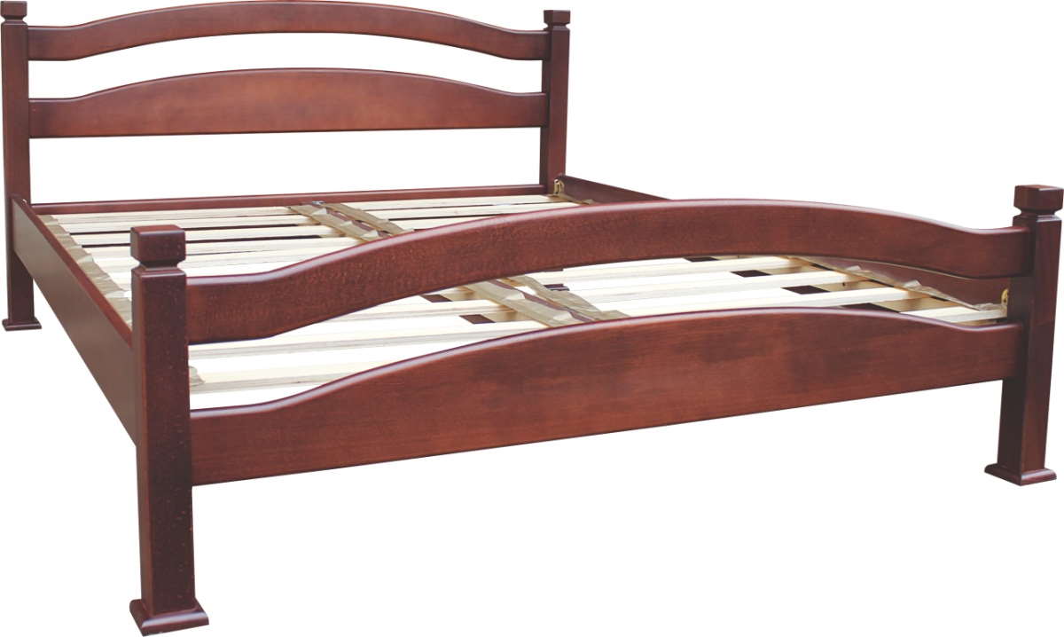 Фото Кровать односпальная №6 (бук) (СМ 90х200) основание ламелии от производителя Алина мебель в Саках по цене 19 360 ₽