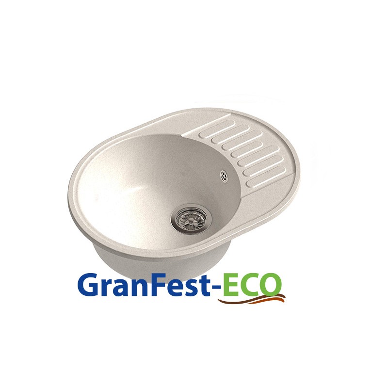 Фото Мойка Granfest eco-58 (ГР 620х480хh200) (шир.ящ.min 600) без сифона от производителя Granfest в Саках по цене 3 020 ₽