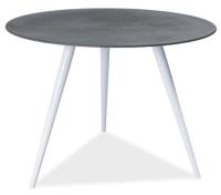 Стол обеденный Signal Evita (металл, стекло-серый,  белый (Signal) ) в Саках от производителя 