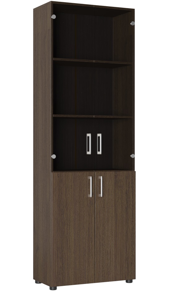 Фото Шкаф со стеклом Офис ОФ-303К от производителя Компасс в Саках по цене 16&nbsp;360 ₽