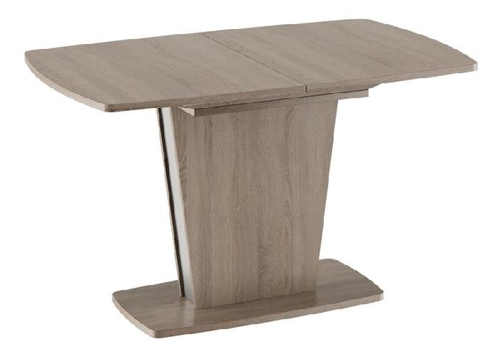 Стол обеденный Ливерпуль тип2 (лдсп, лдсп-дуб сонома трюфель,  дуб сонома трюфель, дуб сонома трюфель-металлик (ТриЯ) )