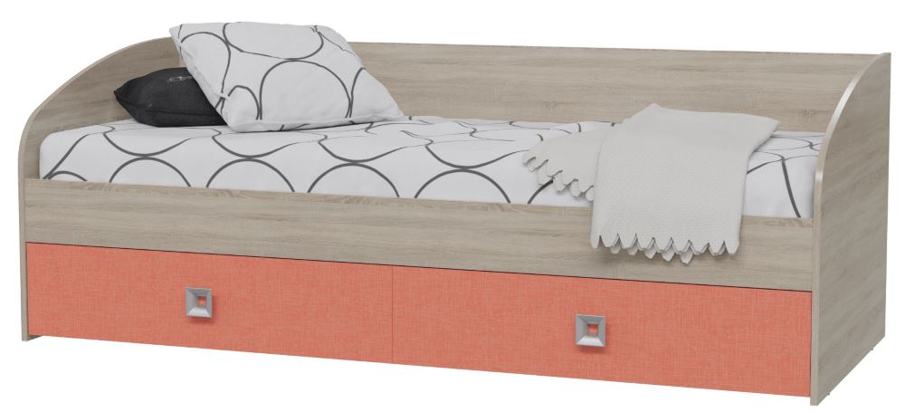 Фото Кровать односпальная Сити с ящиками (СМ 80х200)  от производителя Гранд Кволити в Саках по цене 15&nbsp;940 ₽