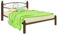 Фото derevyannye-krovati кровать односпальная каролина lux (см 120х200) трубка металл производитель Милсон