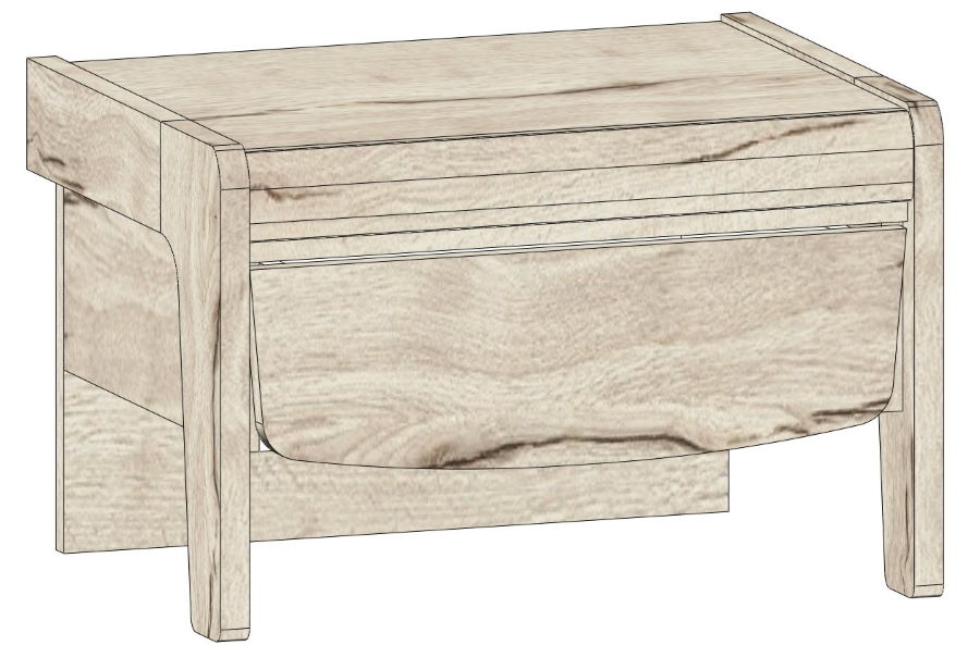 Фото Тумба прикроватная Мале в Саках по цене 4 600 ₽ от производителя СБК, код товара 2000001646977 шт Фото Тумба прикроватная Мале от производителя СБК в Саках по цене 4 600 ₽