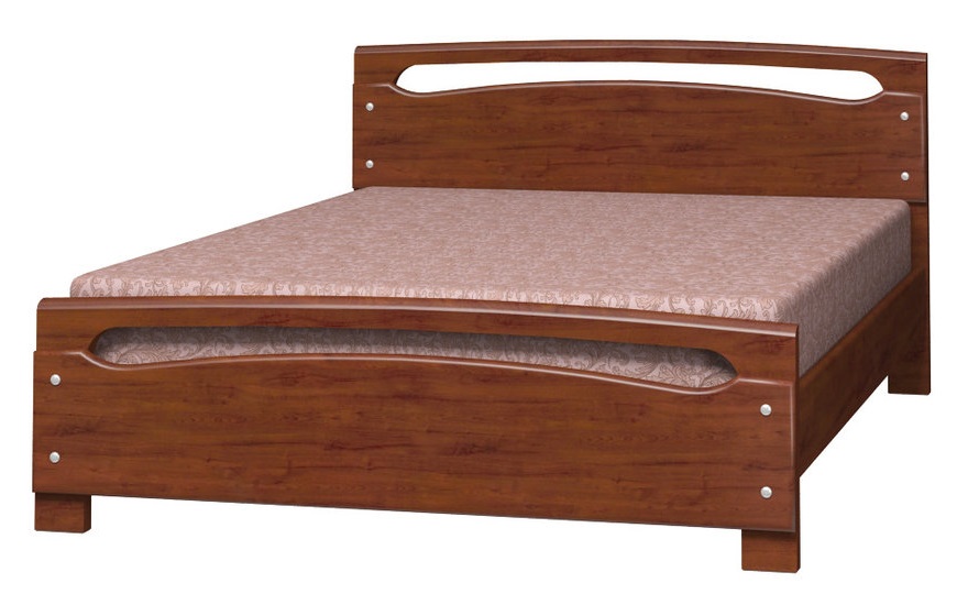 Фото Кровать двуспальная Камелия-2 (СМ 140х200) без основания с универсальными царгами от производителя Браво-мебель в Саках по цене 21&nbsp;830 ₽