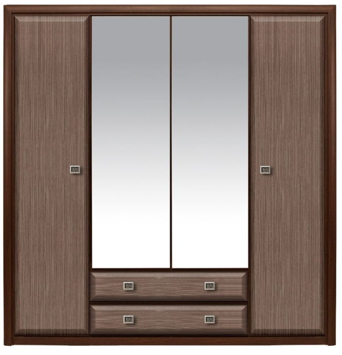 Фото Шкаф Коен SZF4D2S (214) четырехдверный от производителя Black Red White (БРВ) в Саках по цене 60&nbsp;370 ₽